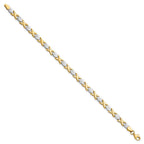 14K Two-tone Polished 7.25 inch Bracelet