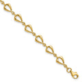 14K Polished 6.0mm Fancy Link 7. 5 inch Bracelet