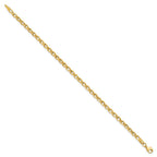 14K Polished 4.0mm Link 7.5 inch Bracelet