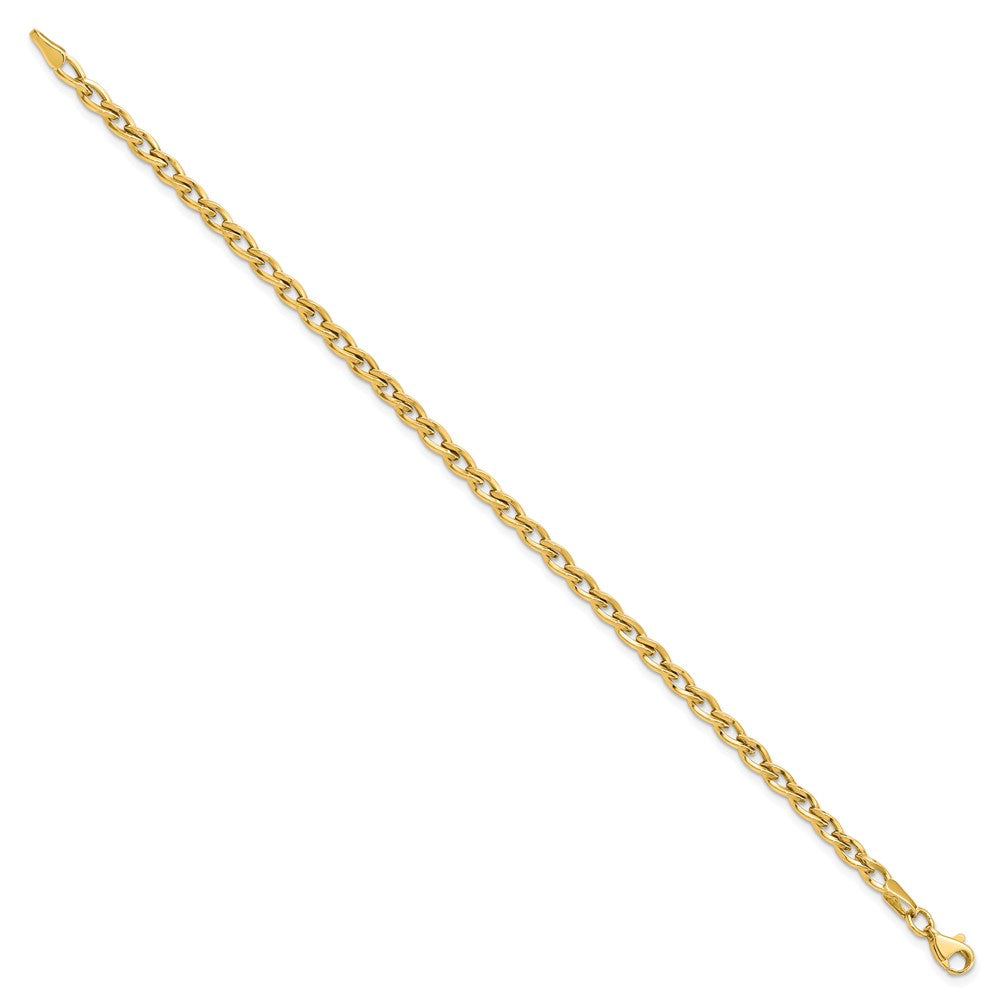 14K Polished 4.0mm Link 7.5 inch Bracelet