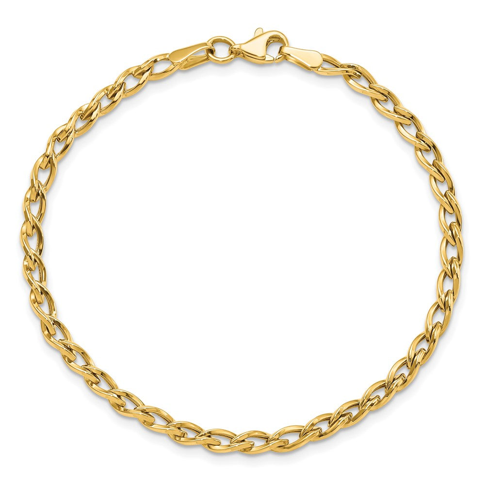 14K Polished 4.0mm Link 7.5 inch Bracelet