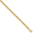 14K Polished 4.0mm Link 7.5 inch Bracelet
