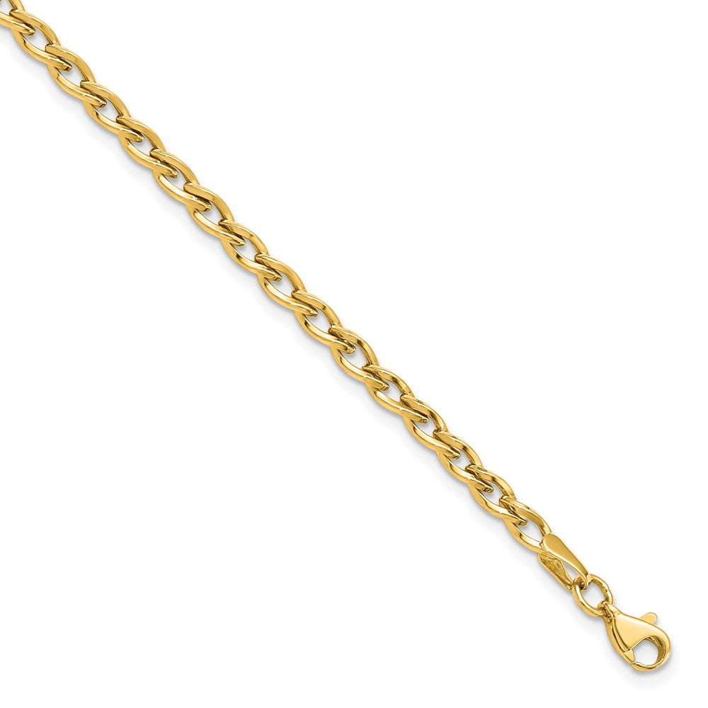 14K Polished 4.0mm Link 7.5 inch Bracelet