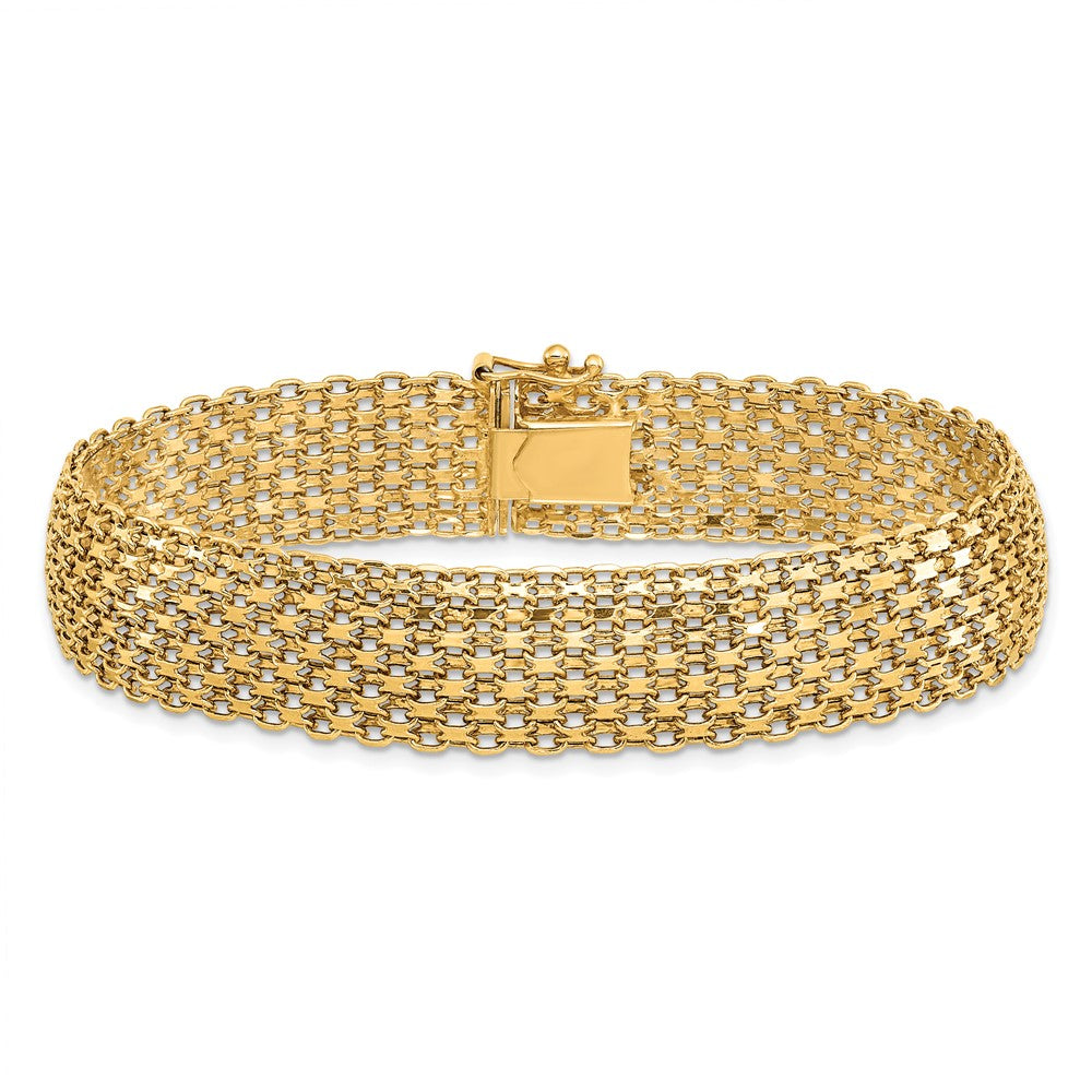 14K Polished 8 inch Bracelet