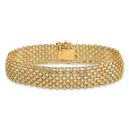 14K Polished 8 inch Bracelet