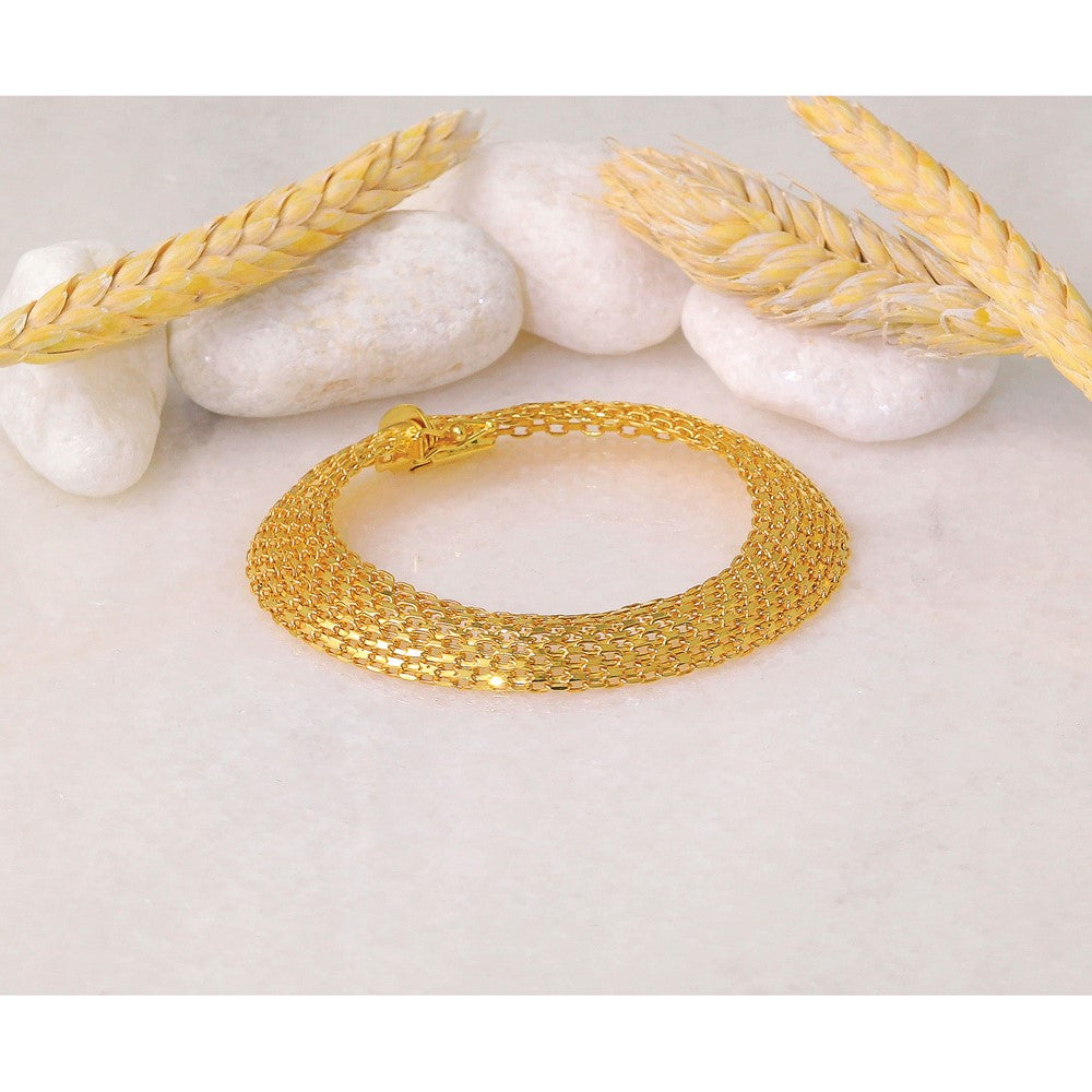 14K Polished 8 inch Bracelet