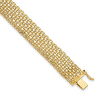 14K Polished 8 inch Bracelet
