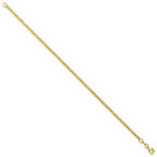 14K Polished and Diamond-cut  6.0mm Beaded 7.5 inch Bracelet