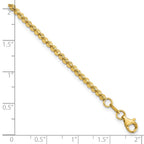 14K Polished and Diamond-cut  6.0mm Beaded 7.5 inch Bracelet