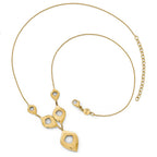14k Polished and Brushed w/2in ext. Necklace