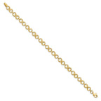 14K Polished 5.0mm Infinity Link 7 inch Bracelet