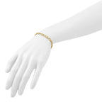 14K Polished 5.0mm Infinity Link 7 inch Bracelet