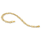 14K Polished 5.0mm Infinity Link 7 inch Bracelet