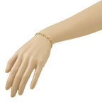 14K Polished 5.0mm Infinity Link 7 inch Bracelet