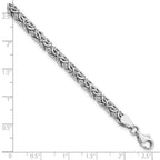 14K White Gold Polished 6.0mm Fancy Link 7 inch Bracelet