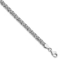 14K White Gold Polished 6.0mm Fancy Link 7 inch Bracelet
