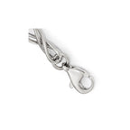 14K White Gold Polished Fancy Link Bracelet