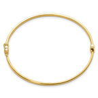 14K Polished Hinged Bangle
