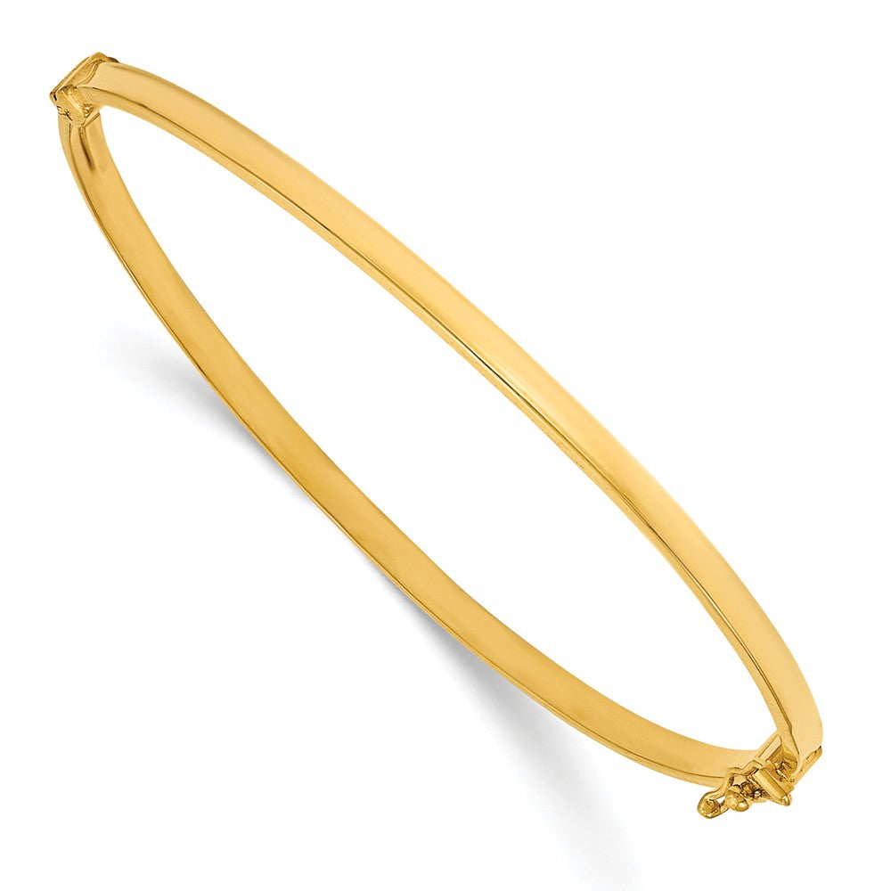 14K Polished Hinged Bangle