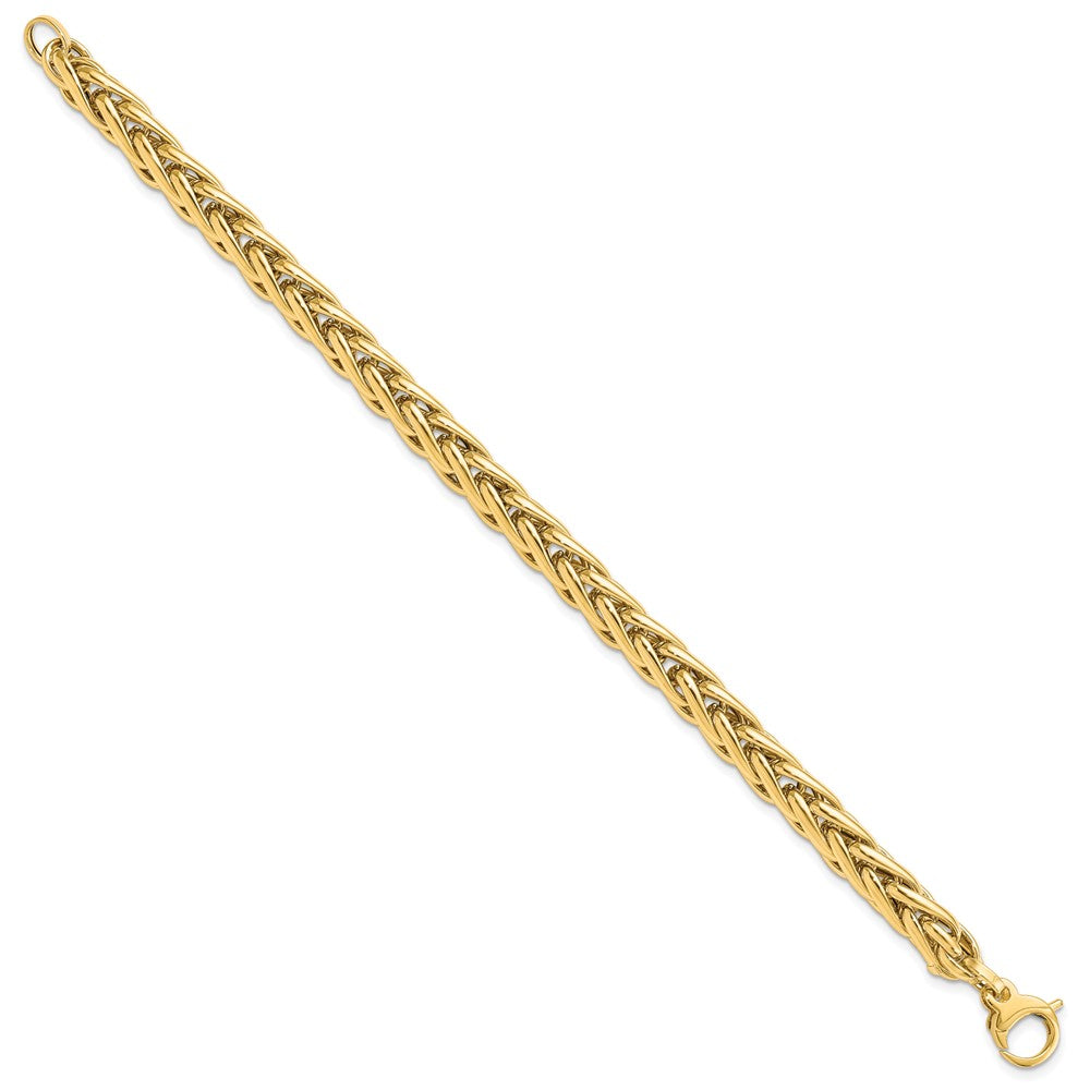 14K Polished 6.0mm Fancy Link 7.5 inch Bracelet