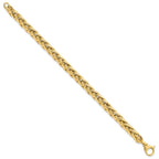 14K Polished 6.0mm Fancy Link 7.5 inch Bracelet