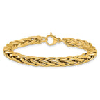 14K Polished 6.0mm Fancy Link 7.5 inch Bracelet