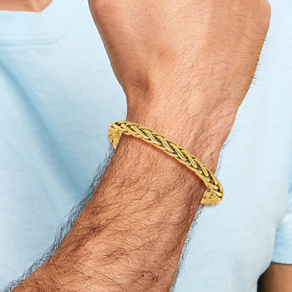 14K Polished 6.0mm Fancy Link 7.5 inch Bracelet