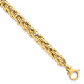 14K Polished 6.0mm Fancy Link 7.5 inch Bracelet