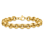 14K Polished 8.75mm Rolo Link 7.5 inch Bracelet