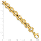 14K Polished 8.75mm Rolo Link 7.5 inch Bracelet