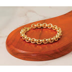 14K Polished 8.75mm Rolo Link 7.5 inch Bracelet