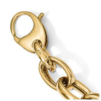 14K Polished Fancy Link 8in w/.5 ext. Bracelet