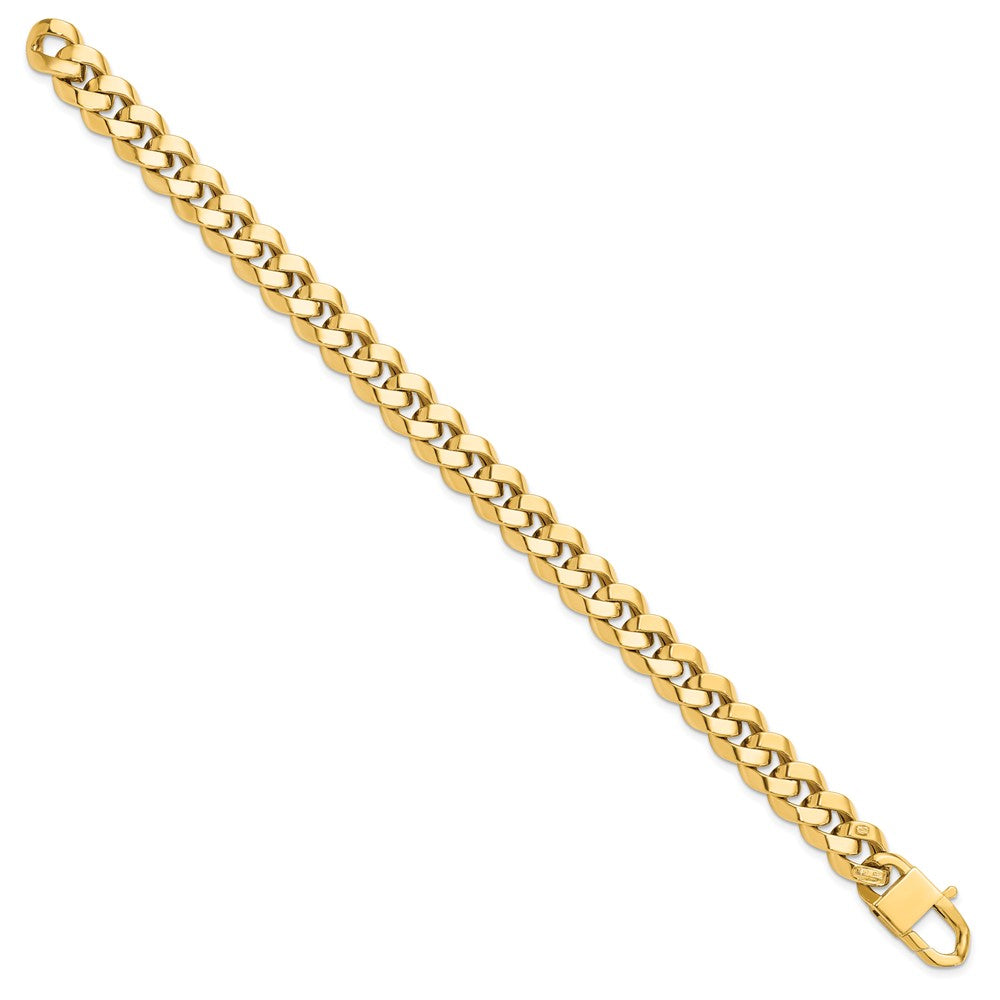 14K Polished 9.5mm Fancy Link 8 inch Bracelet