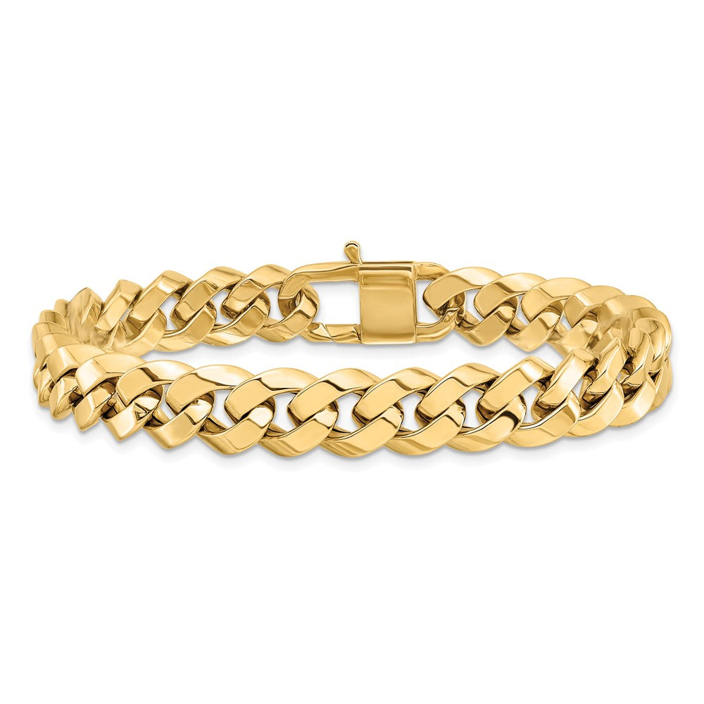 14K Polished 9.5mm Fancy Link 8 inch Bracelet
