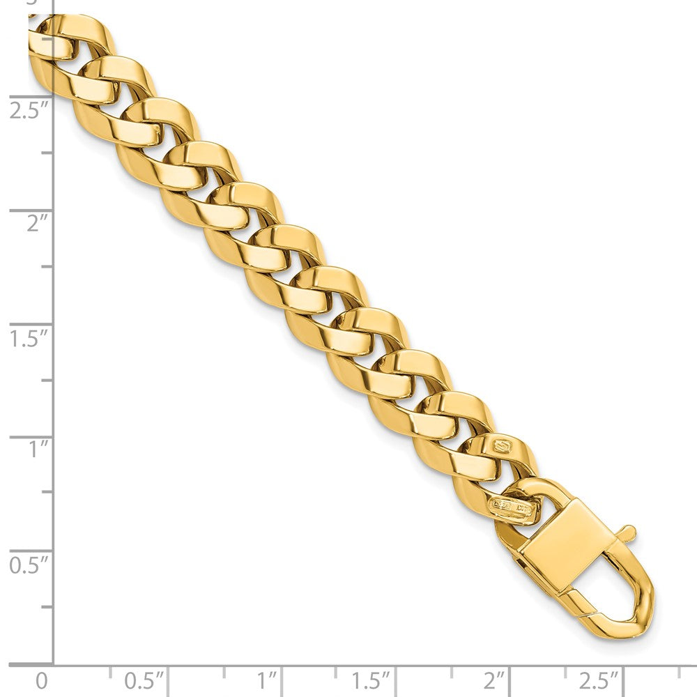 14K Polished 9.5mm Fancy Link 8 inch Bracelet