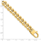 14K Polished 9.5mm Fancy Link 8 inch Bracelet