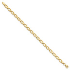 14K Polished 9.0mm Open Fancy Link 7.25 inch Bracelet