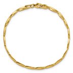 14K Polished 9.0mm Open Fancy Link 7.25 inch Bracelet
