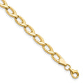 14K Polished 9.0mm Open Fancy Link 7.25 inch Bracelet