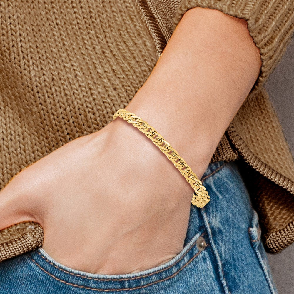 14K Polished Fancy Link Bracelet