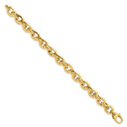 14K Polished Fancy Link Bracelet