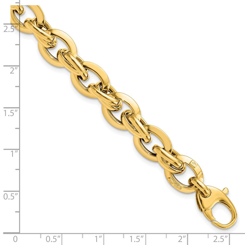 14K Polished Fancy Link Bracelet