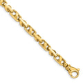 14K 5.5mm Fancy Link with Fancy Lobster Clasp Bracelet