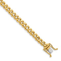 14K 5.7mm Hand Polished Miami Cuban Link with Box Catch Clasp Bracelet
