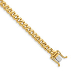 14K 5.7mm Hand Polished Miami Cuban Link with Box Catch Clasp Bracelet