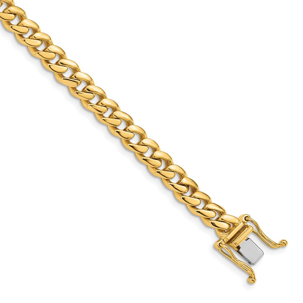14K 5.7mm Hand Polished Miami Cuban Link with Box Catch Clasp Bracelet