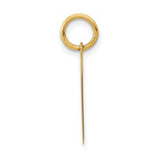 14k Medium Polished Number 1 Charm
