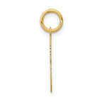 14k Medium Polished Number 8 Charm