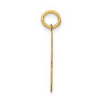 14k Medium Polished Number 78 Charm
