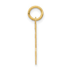 14k Small Polished Number 33 Charm